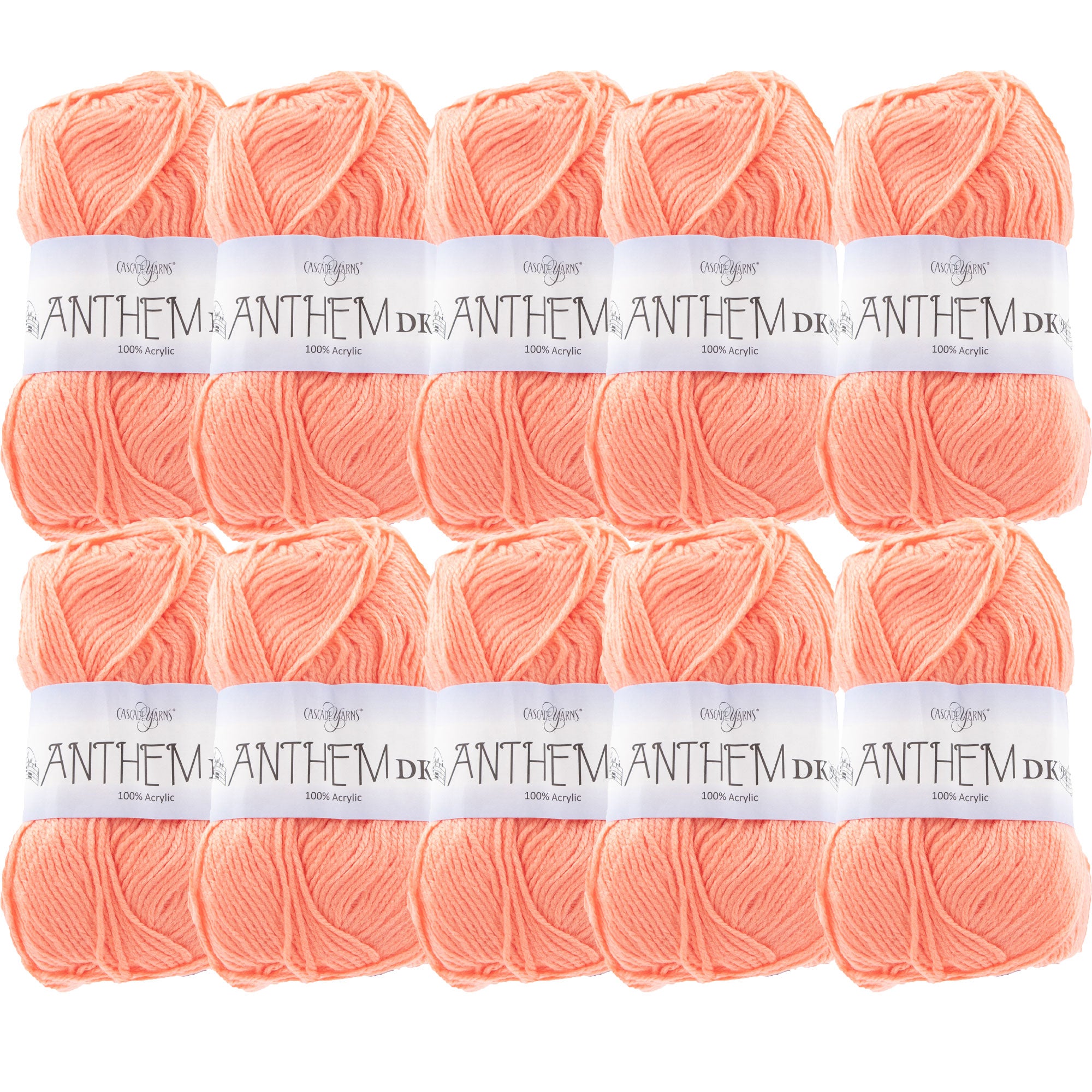 Cascade Yarns Anthem DK Yarn - 48 Peach Pink - 10-Pack - Zoom Image