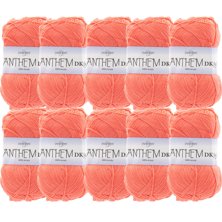 Cascade Yarns Anthem DK Yarn - 49 Living Coral - 10-Pack - Zoom Image