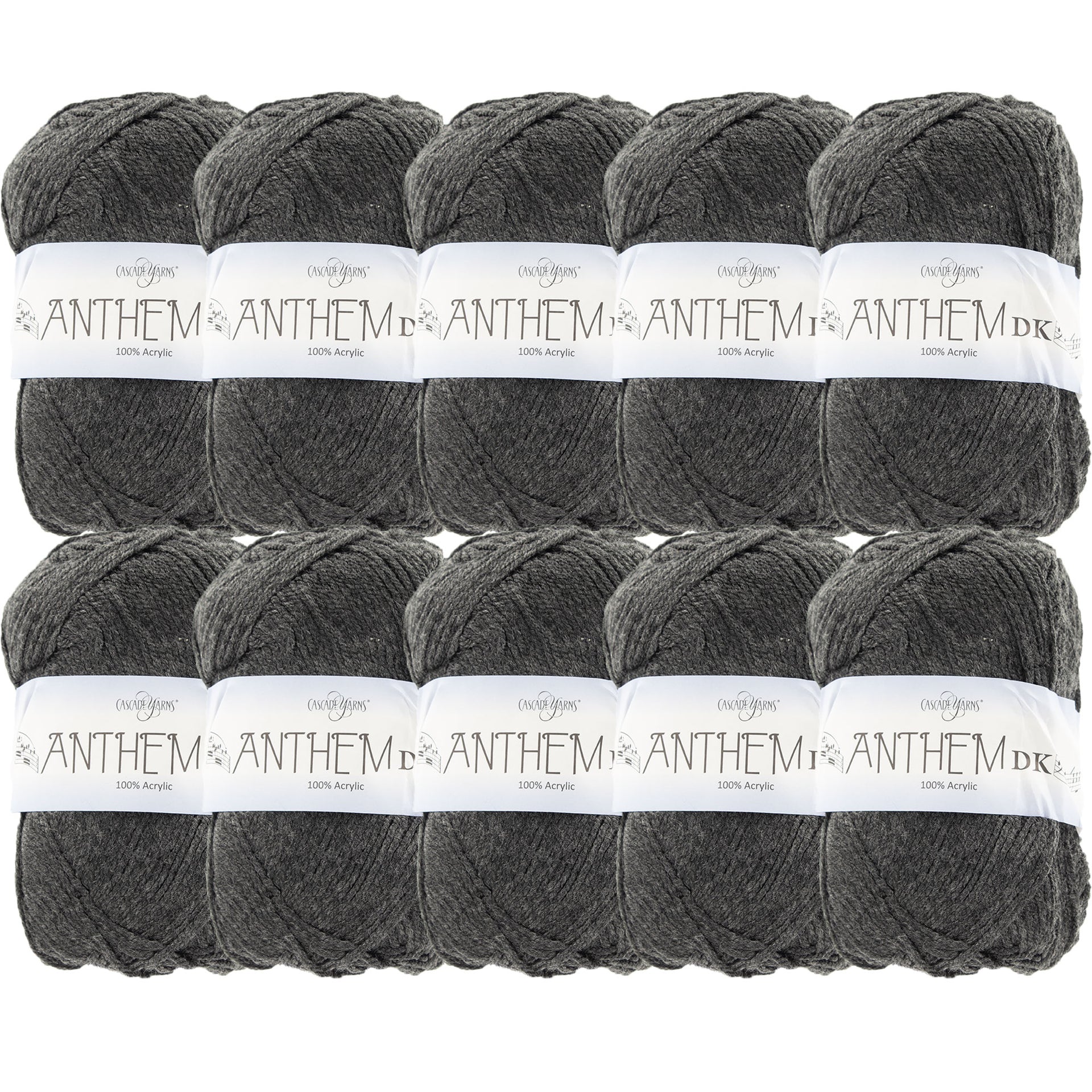Cascade Yarns Anthem DK Yarn - 58 Jet - 10-Pack - Zoom Image
