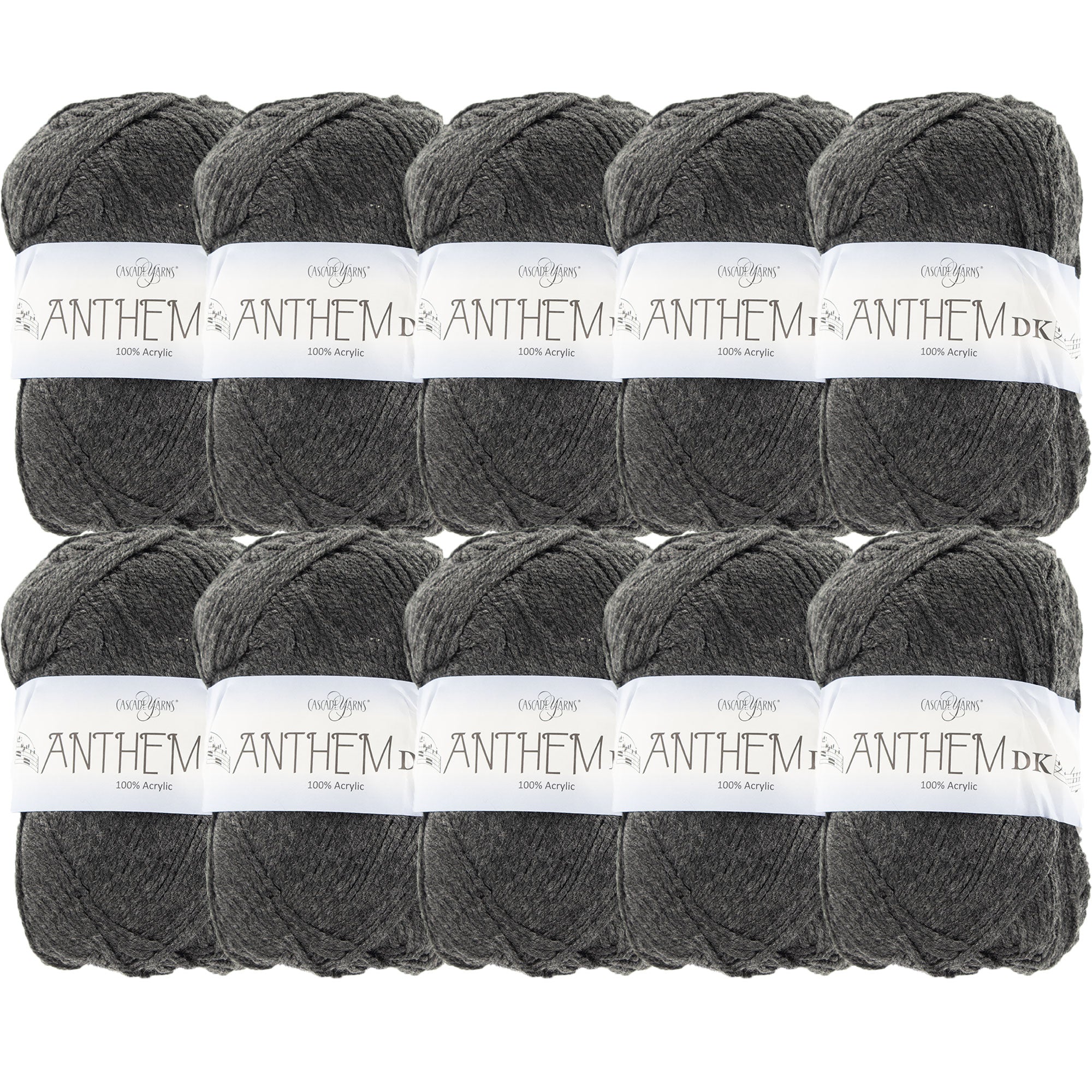 Cascade Yarns Anthem DK Yarn - 58 Jet - 10-Pack - Zoom Image