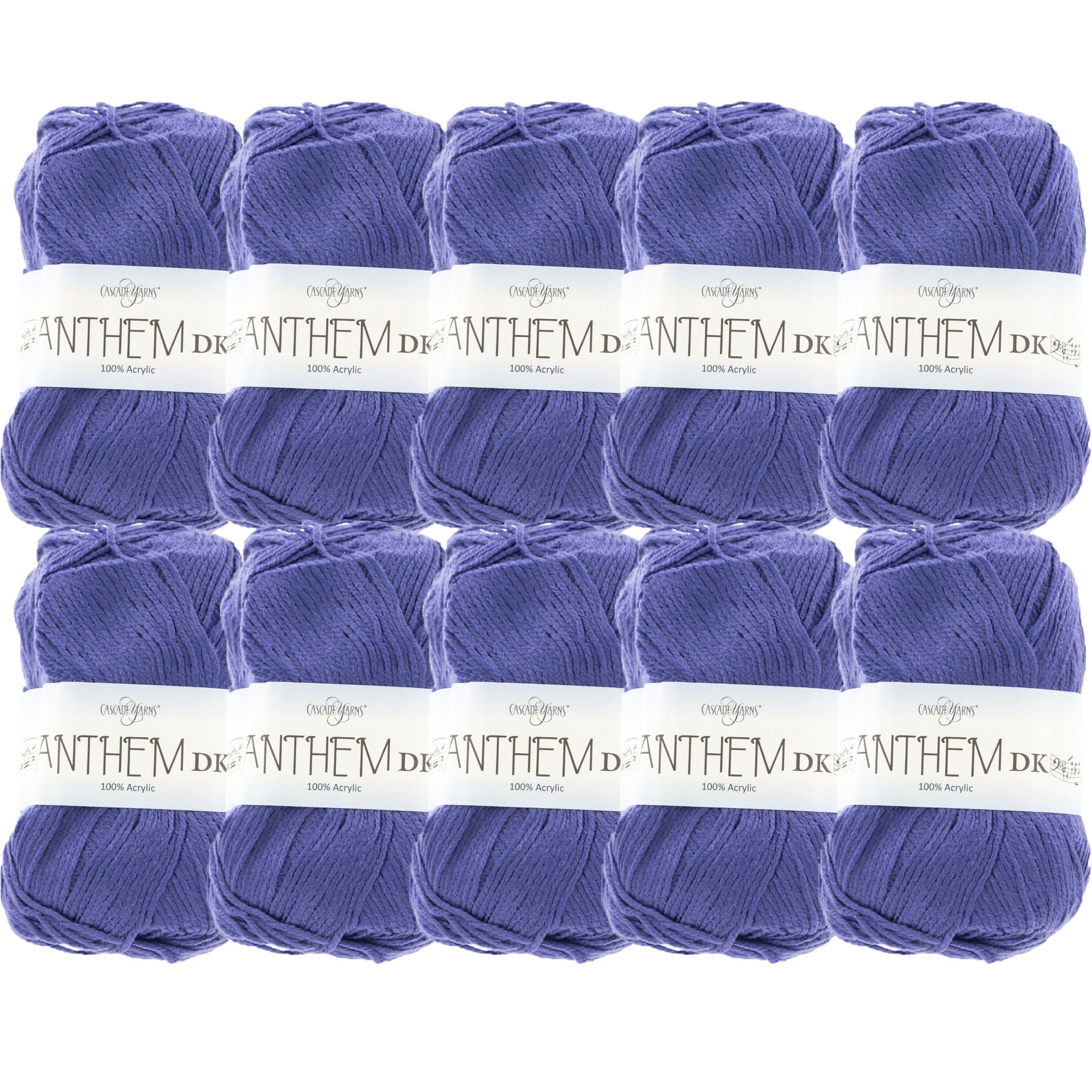 Cascade Yarns Anthem DK Yarn - 73 Blue Iris - 10-Pack - Zoom Image
