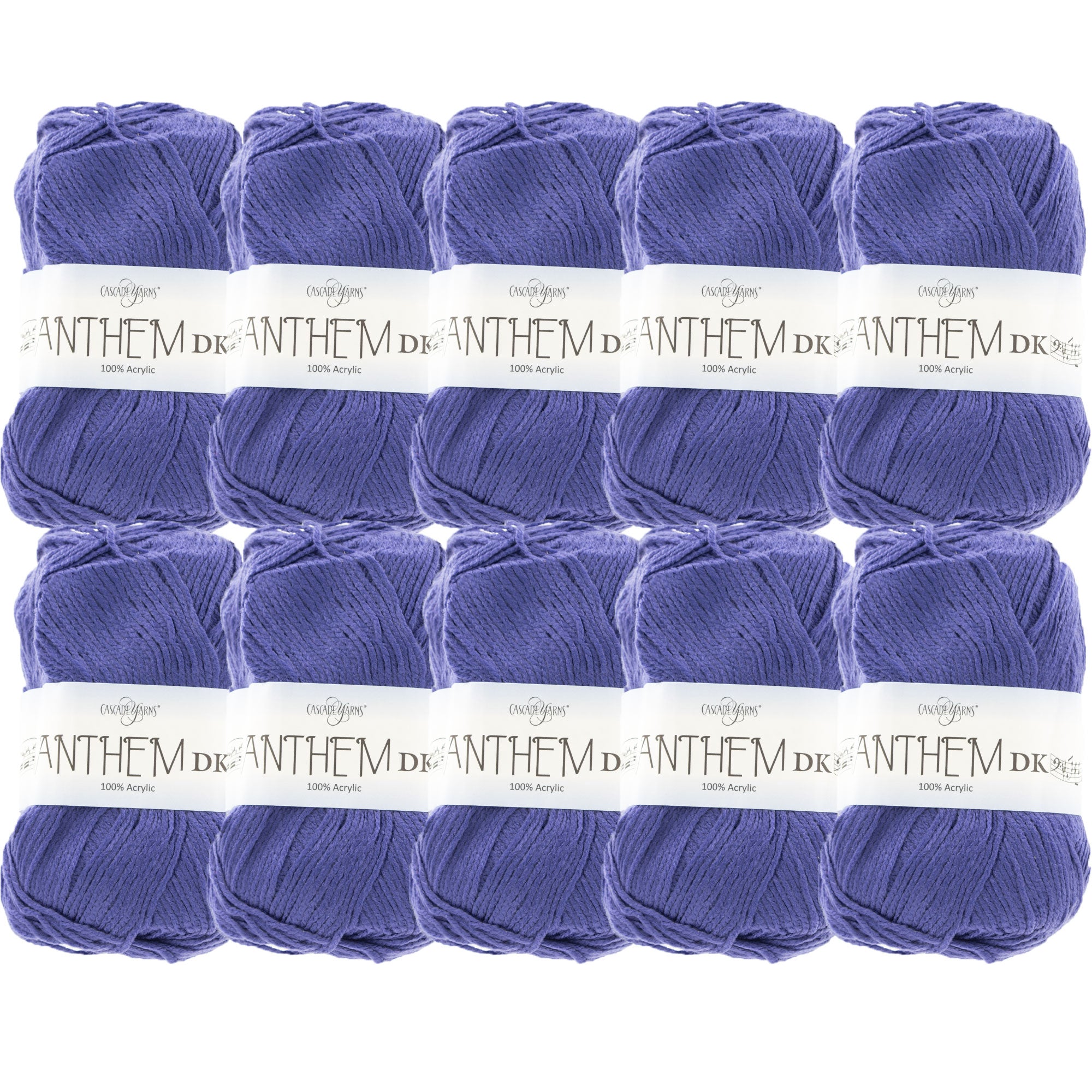 Cascade Yarns Anthem DK Yarn - 73 Blue Iris - 10-Pack - Zoom Image