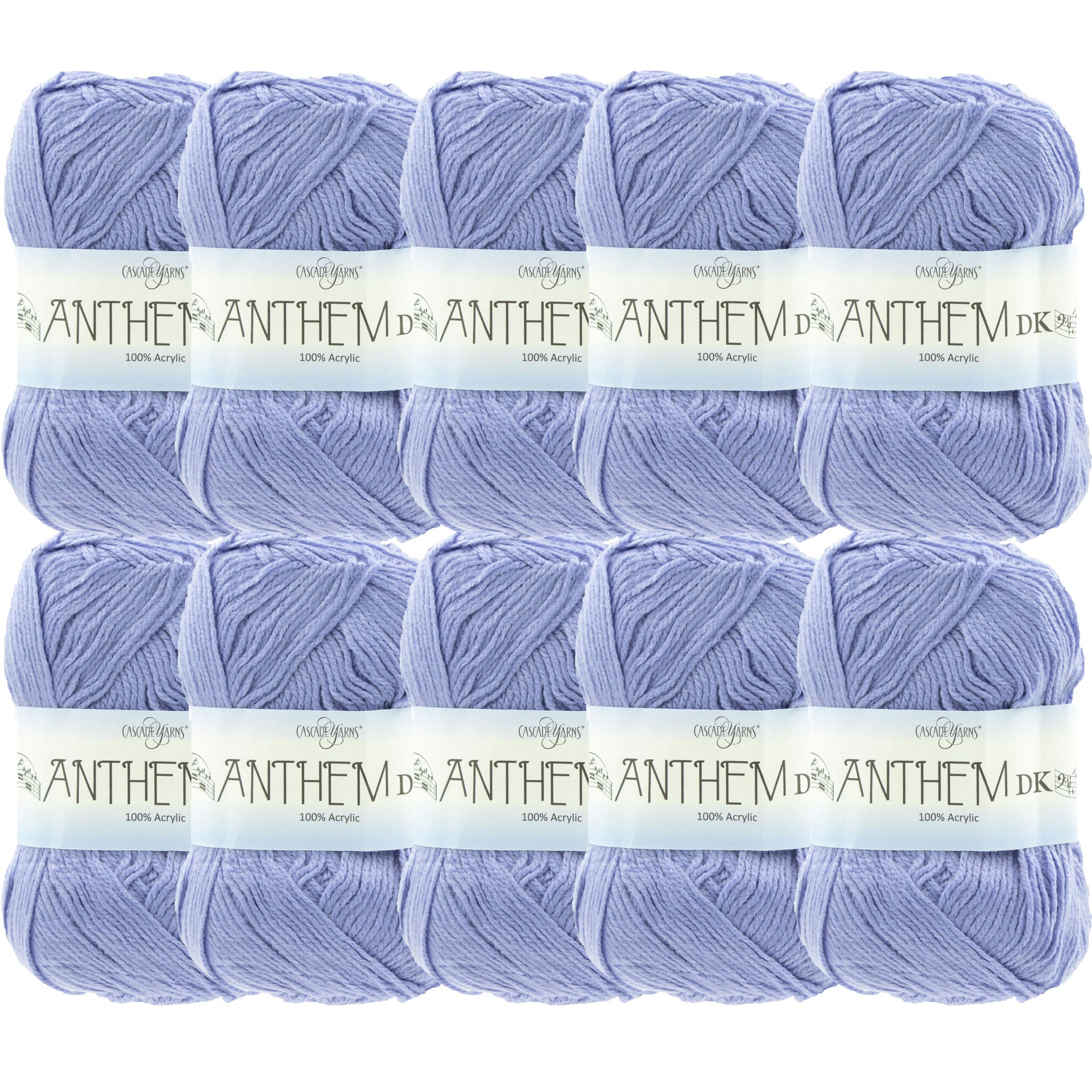 Cascade Yarns Anthem DK Yarn - 74 Dusty Lavender - 10-Pack - Zoom Image
