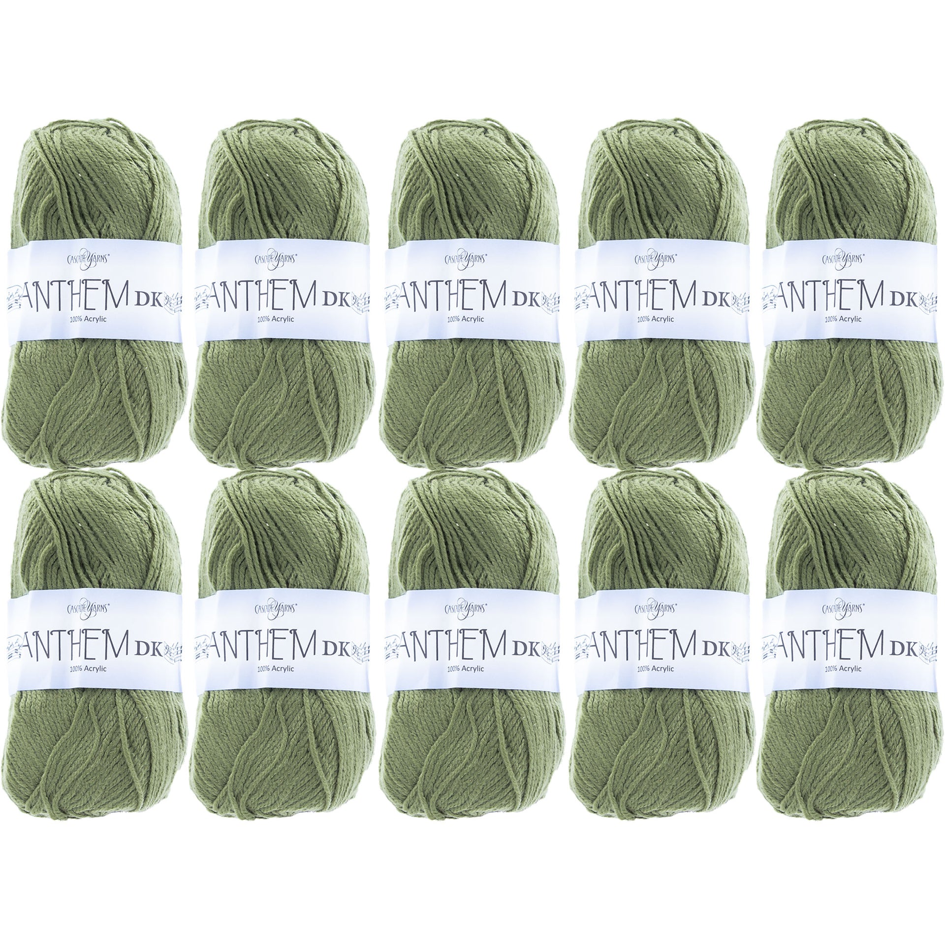 Cascade Yarns Anthem DK Yarn - 79 Avocado - 10-Pack - Zoom Image
