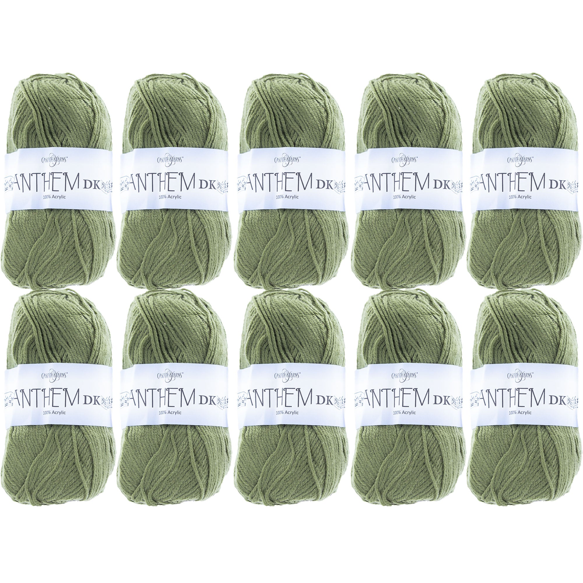 Cascade Yarns Anthem DK Yarn - 79 Avocado - 10-Pack - Zoom Image