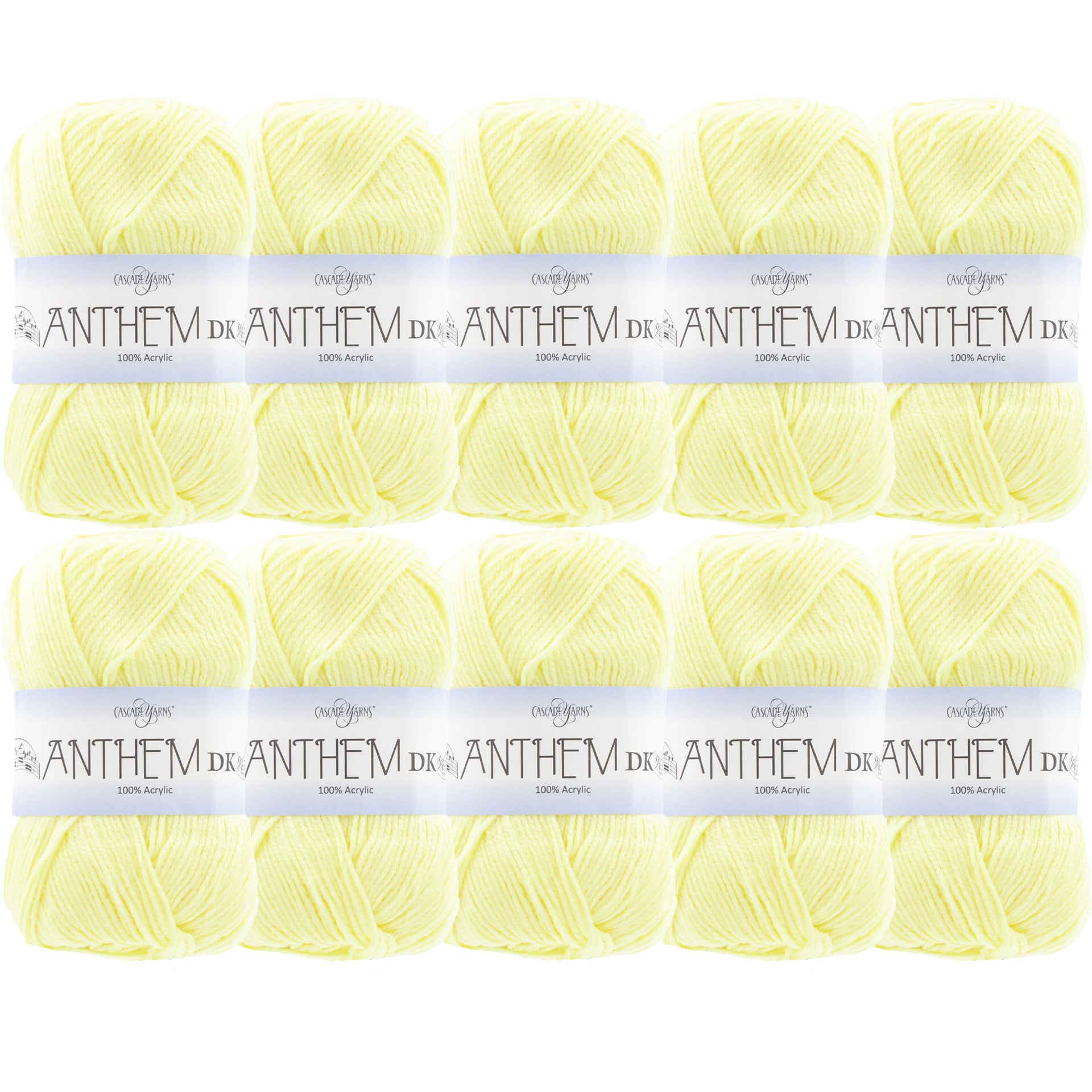 Cascade Yarns Anthem DK Yarn - 85 Lemon Ice - 10-Pack - Zoom Image
