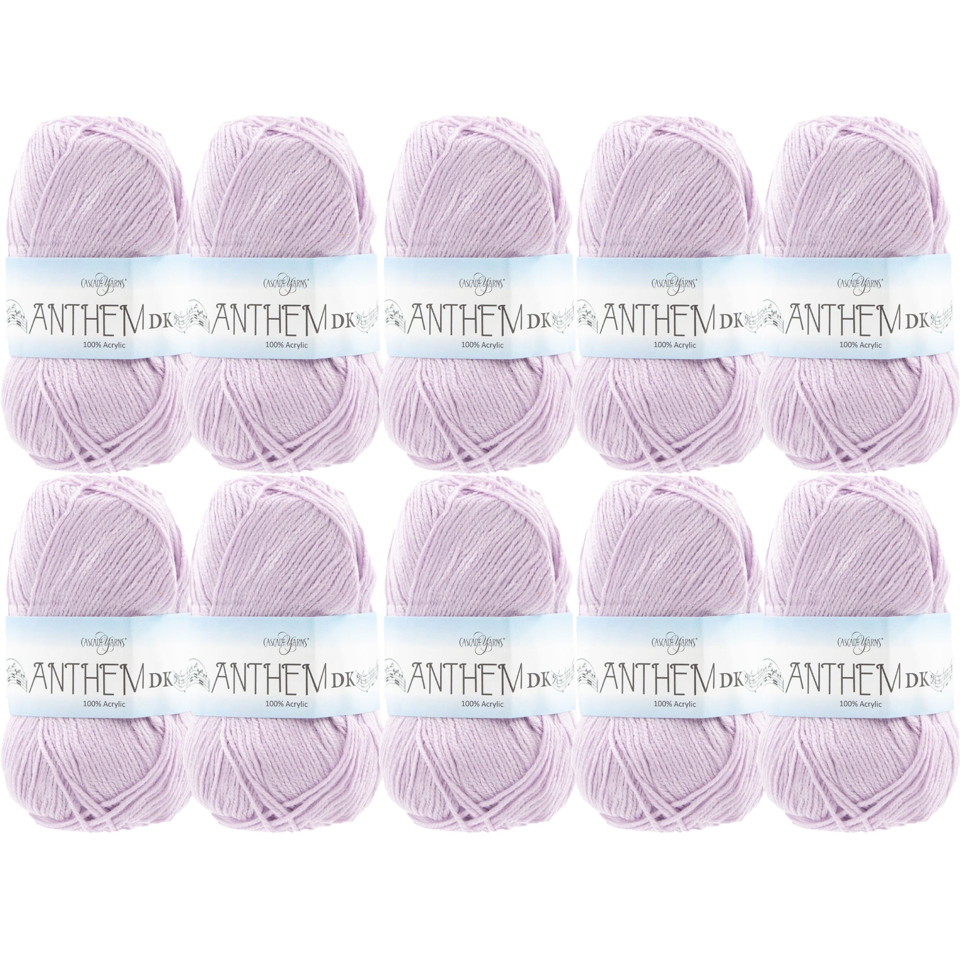 Cascade Yarns Anthem DK Yarn - 89 Lavender Fog - 10-Pack - Zoom Image
