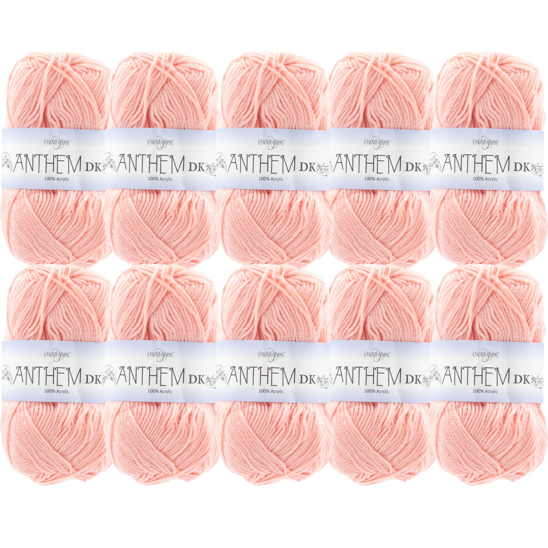 Cascade Yarns Anthem DK Yarn - 90 Pink Pearl - 10-Pack - Zoom Image
