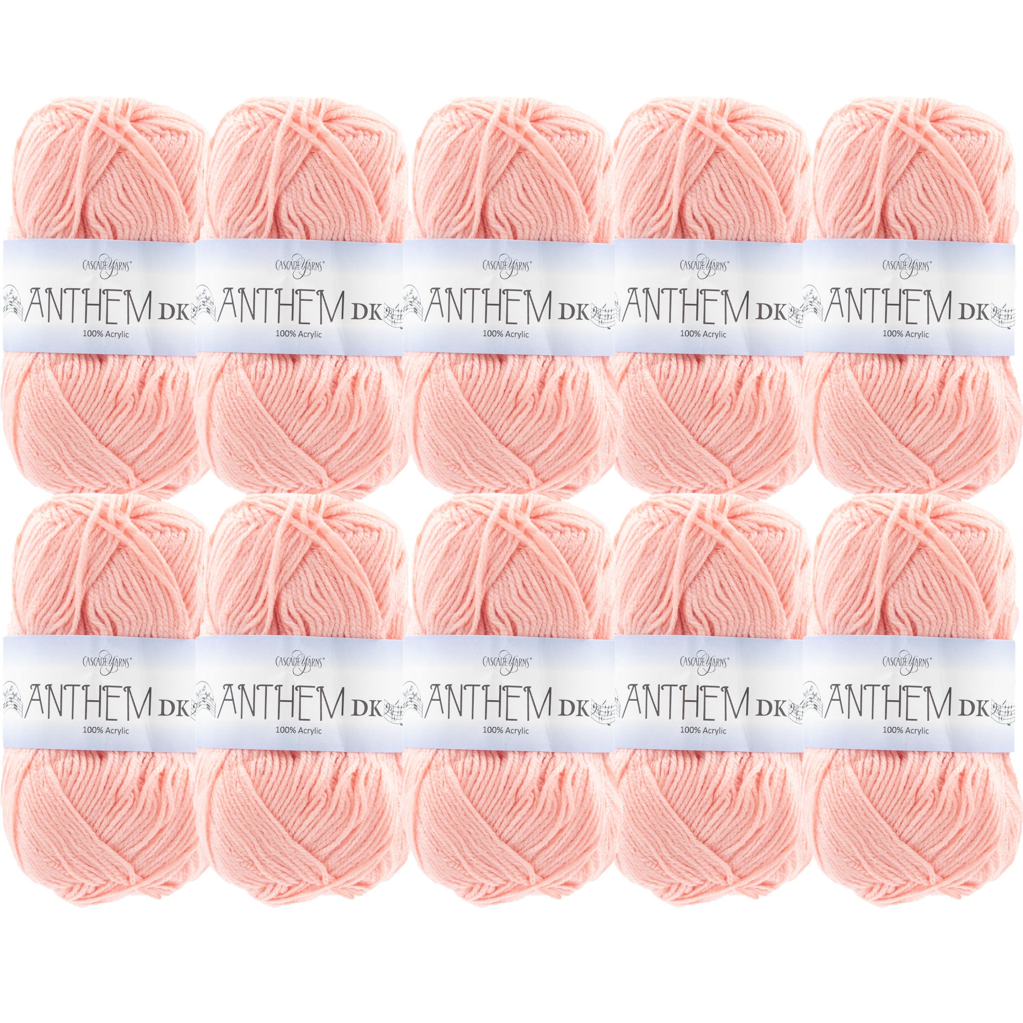 Cascade Yarns Anthem DK Yarn - 90 Pink Pearl - 10-Pack - Zoom Image