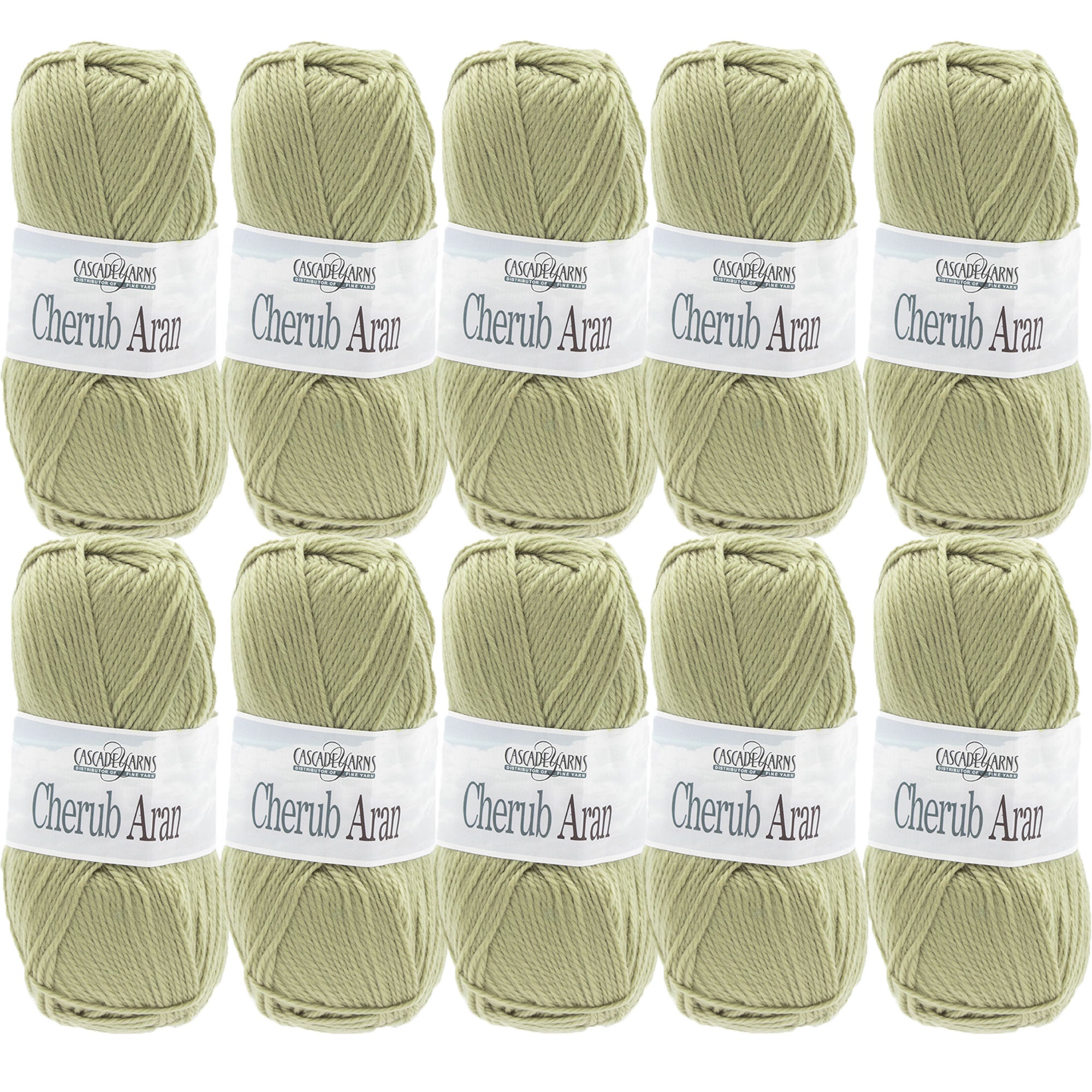 Cascade Yarns Cherub Aran Yarn - 61 Willow - 10-Pack - Zoom Image