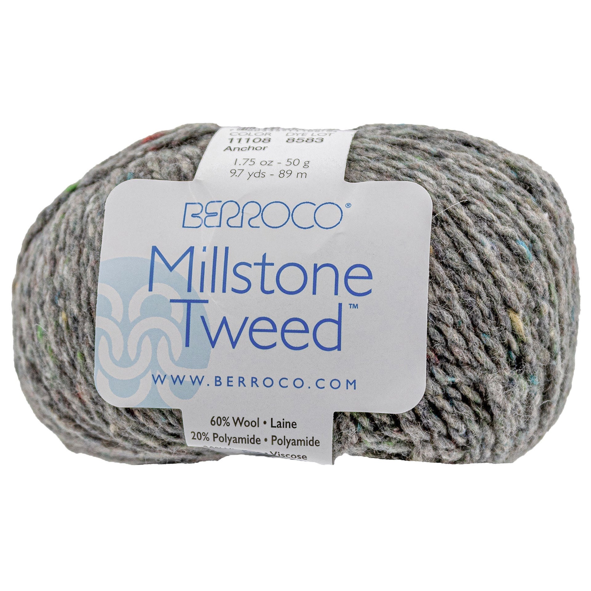 Berroco Millstone Tweed Yarn - 11108 Anchor - Zoom Image
