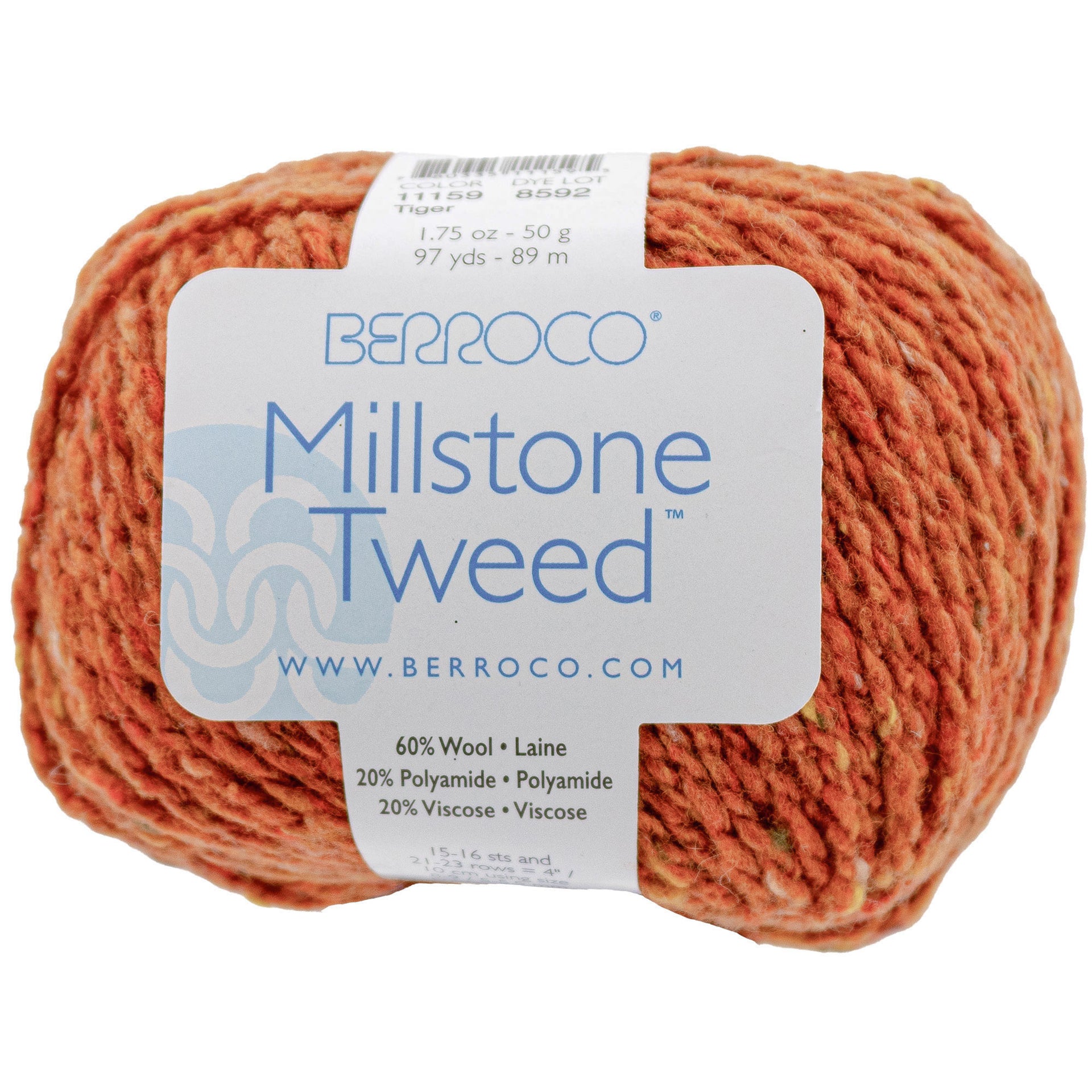 Berroco Millstone Tweed Yarn - 11159 Tiger - Zoom Image
