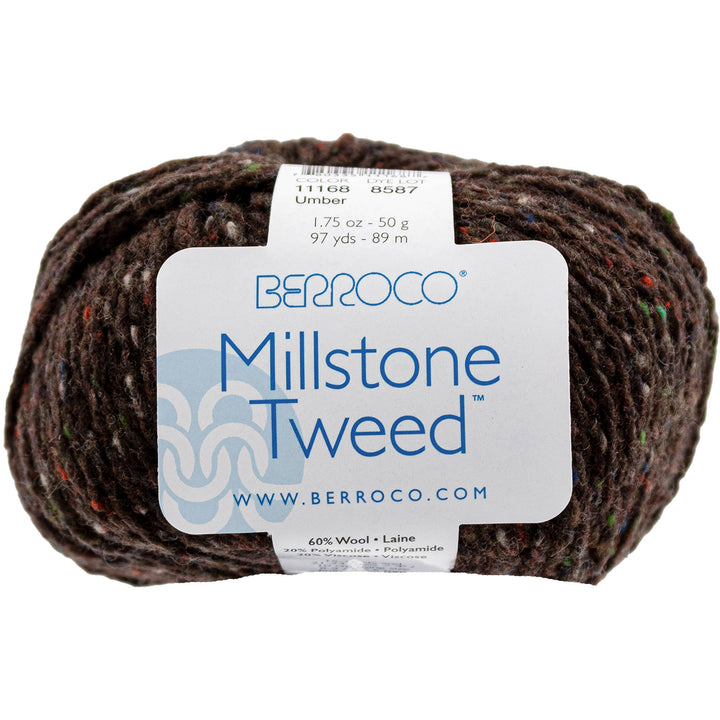 Berroco Millstone Tweed Yarn - 11168 Umber - Zoom Image