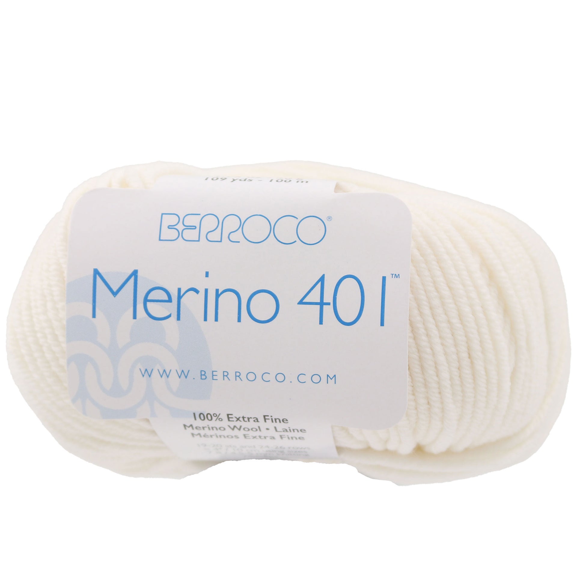 Berroco Merino 401 Yarn - 11201 Pearl - Zoom Image
