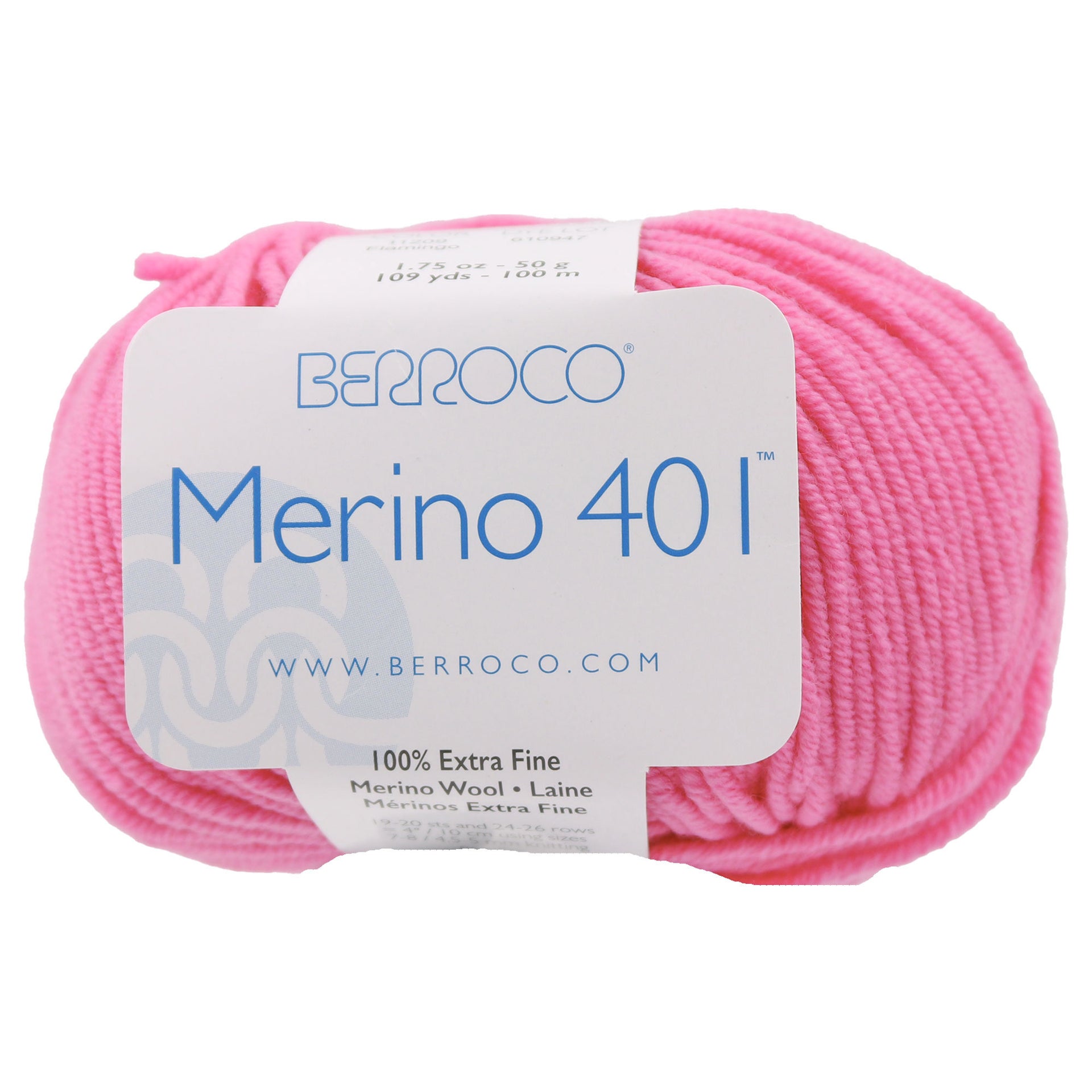 Berroco Merino 401 Yarn - 11209 Flamingo - Zoom Image
