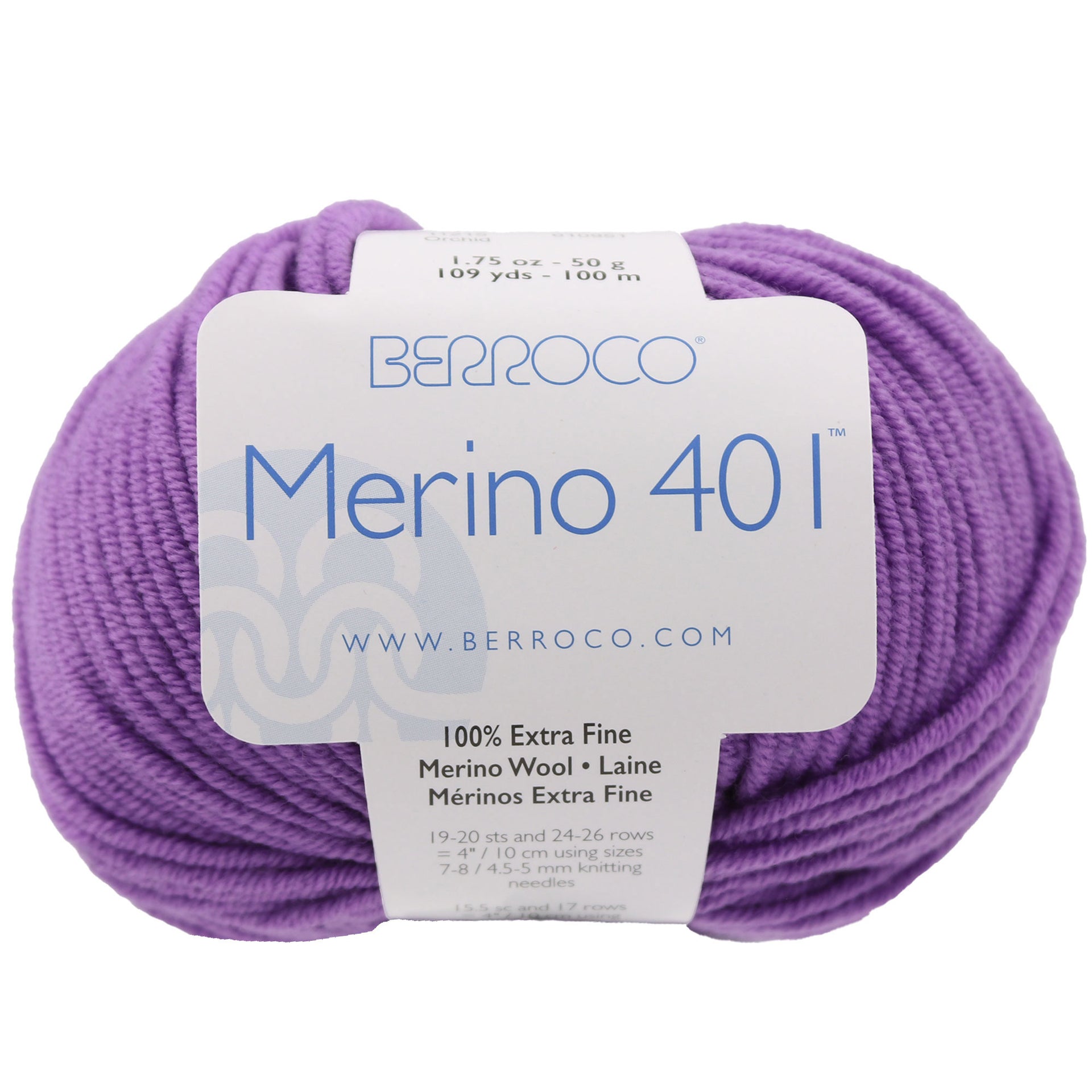 Berroco Merino 401 Yarn - 11215 Orchid - Zoom Image
