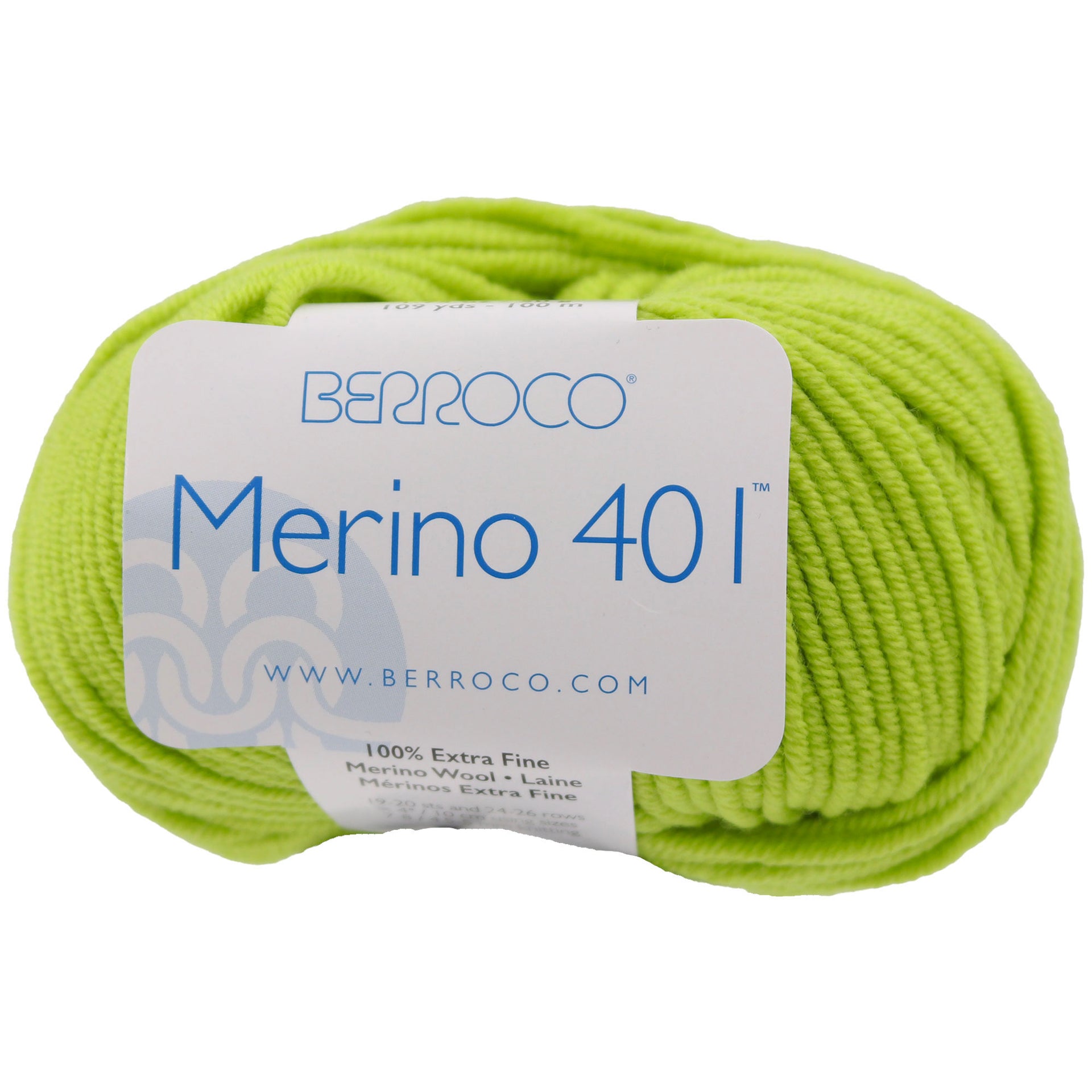 Berroco Merino 401 Yarn - 11240 Lime - Zoom Image
