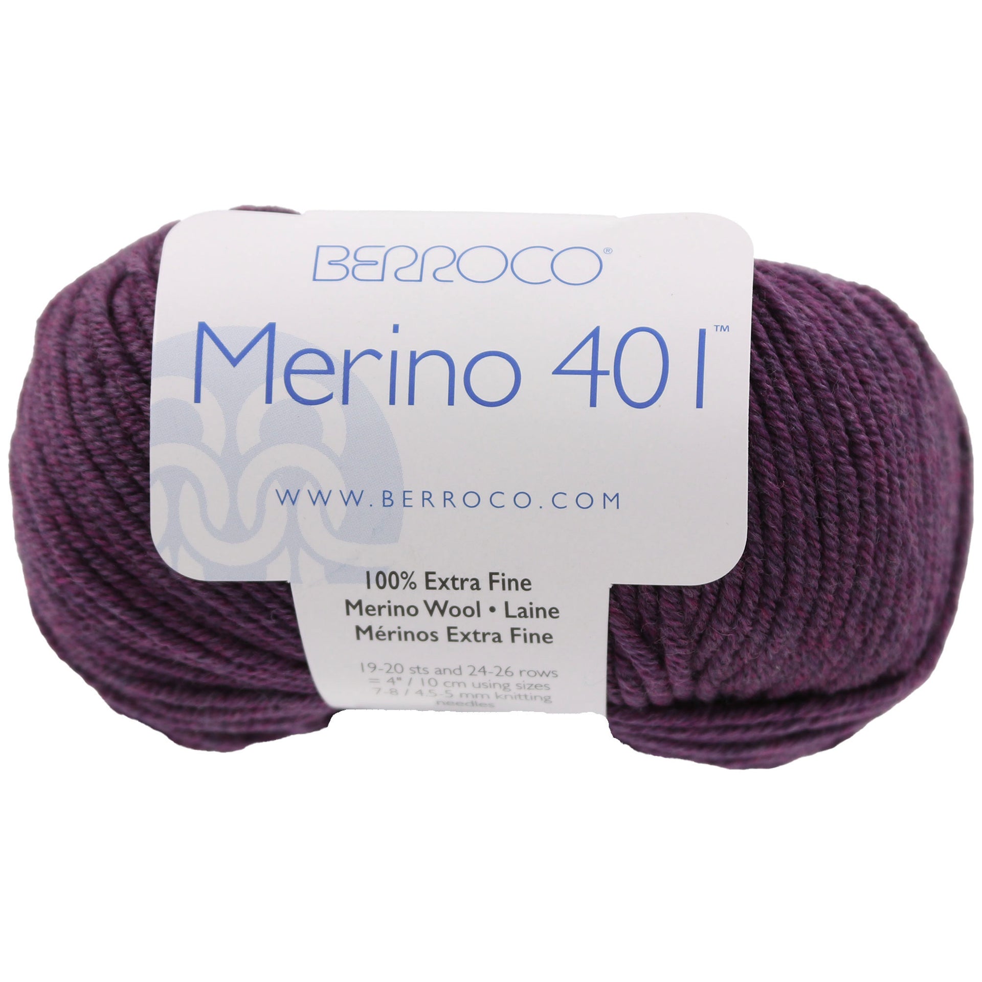 Berroco Merino 401 Yarn - 11247 Grape Soda - Zoom Image
