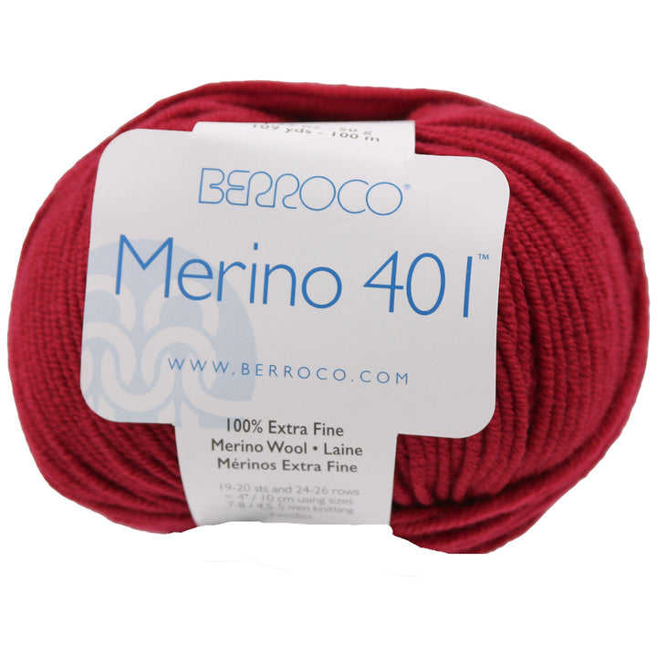 Berroco Merino 401 Yarn - 11255 Ruby - Zoom Image