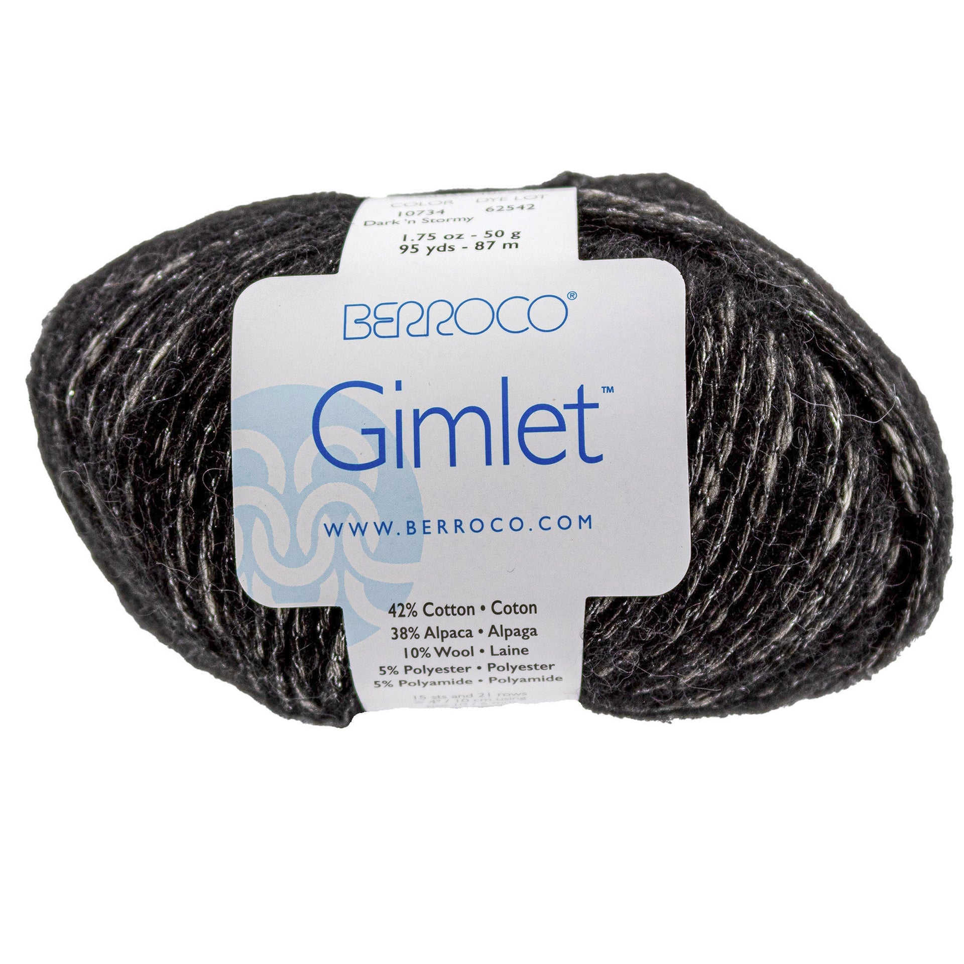Berroco Gimlet Yarn - 10734 Dark 'n Stormy - Zoom Image
