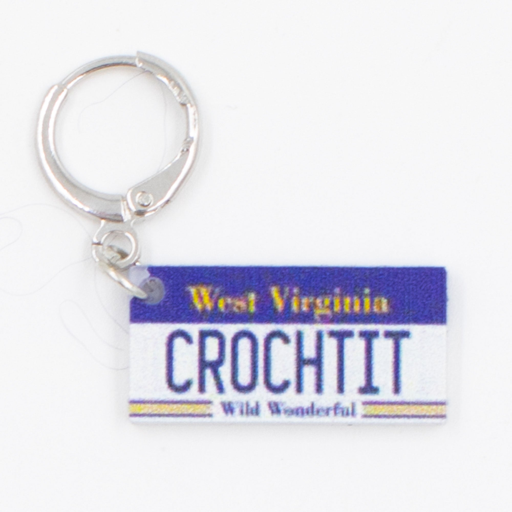 Jimmy Beans Wool State Stitch Markers - West Virginia - Zoom Image