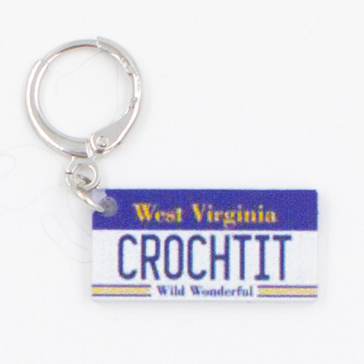 Jimmy Beans Wool State Stitch Markers - West Virginia - Zoom Image