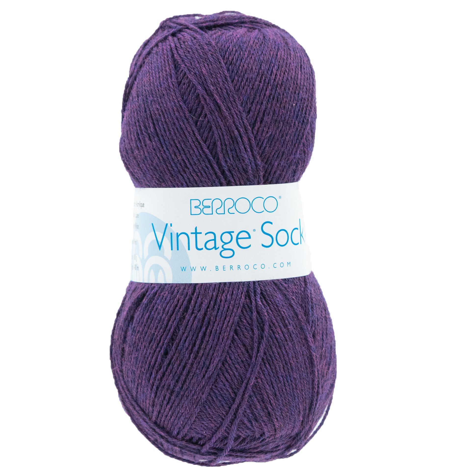 Berroco Vintage Sock Yarn - 12090 Aubergine - Zoom Image
