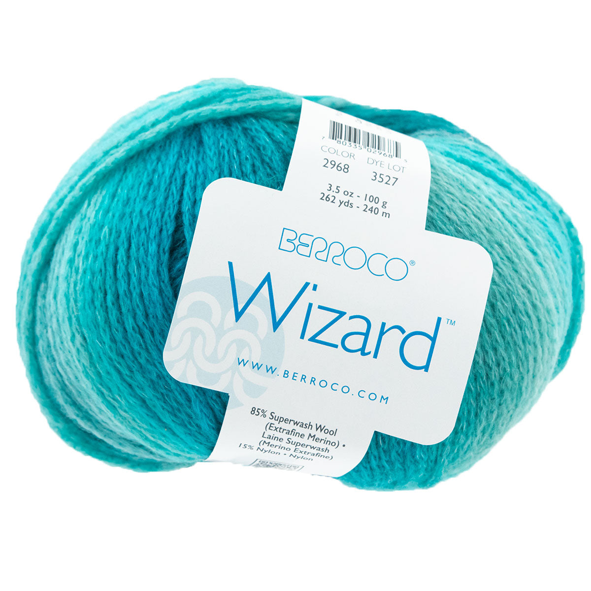 Berroco Wizard Yarn - 2968 Turquoise - Extra Image
