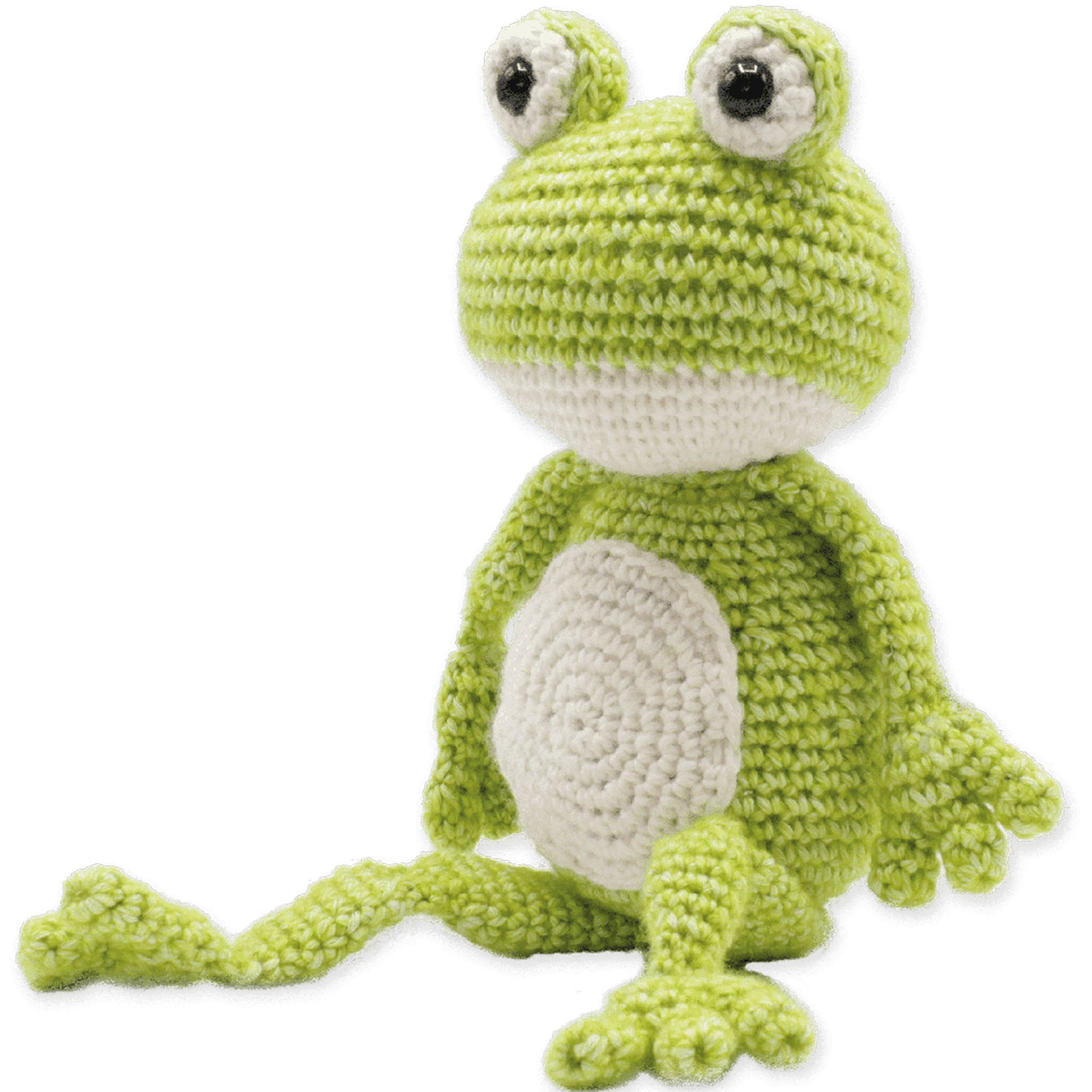 Hardicraft Plush Toys - Vinny Frog (Crochet) - Zoom Image

