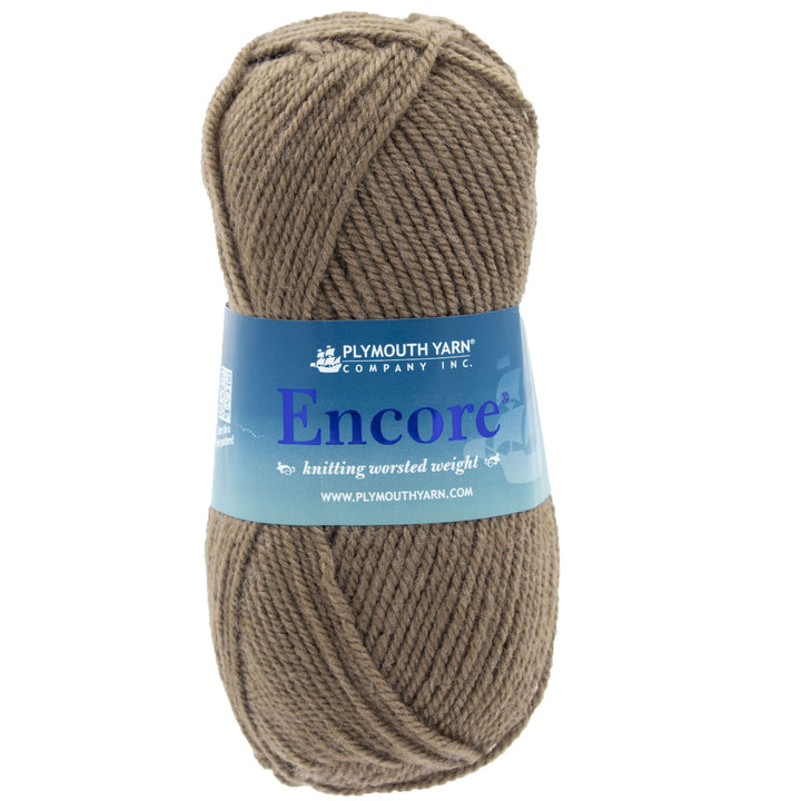 Plymouth Yarn Encore Worsted Yarn - 9861 Espresso - Zoom Image