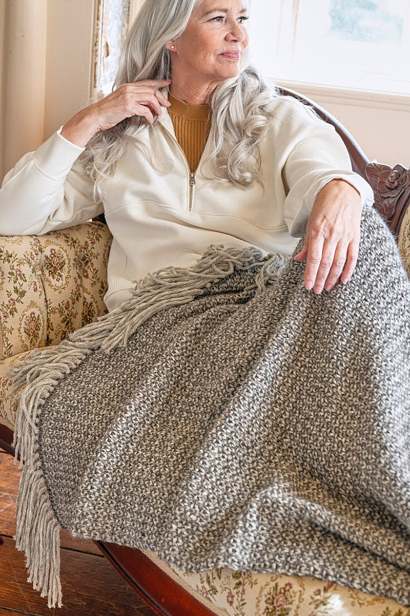 Berroco Hearthside Patterns - Mowbray Blanket - PDF Download - Extra Image