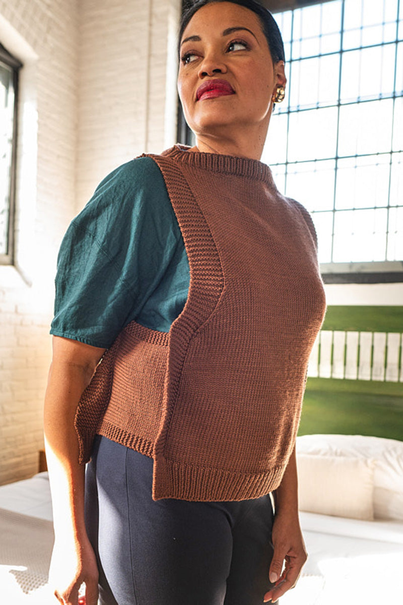 Berroco Merino 401 Patterns - Cavetto Vest - PDF Download - Extra Image
