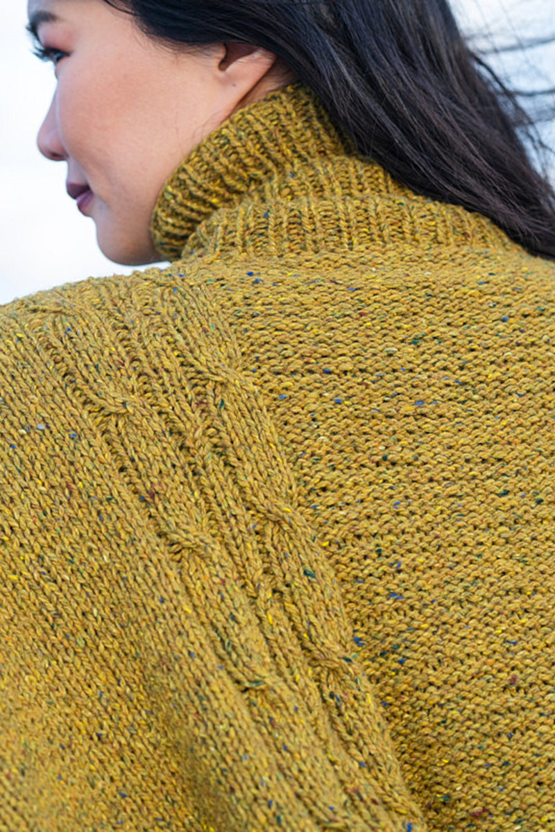 Berroco Millstone Tweed Patterns - Burwell Poncho - PDF Download - Extra Image