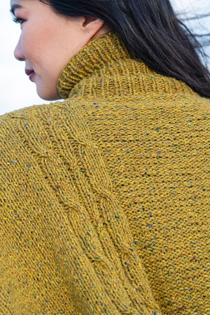 Berroco Millstone Tweed Patterns - Burwell Poncho - PDF Download - Extra Image