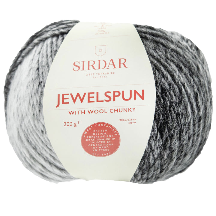 Sirdar Jewelspun with Wool Chunky Yarn - 207 Polished Jet - Zoom Image