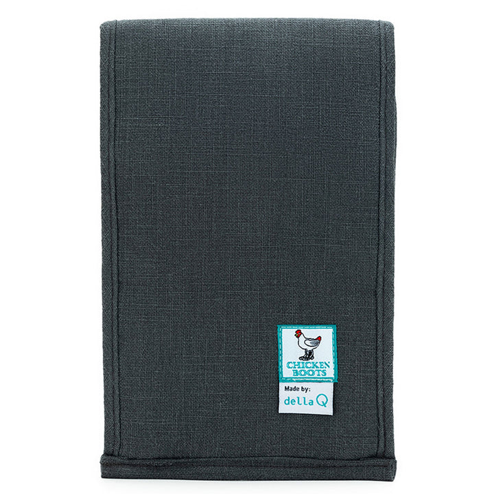 della Q Chicken Boots Accordion Circular Needle Pouch - *Linen - Slate - Extra Image