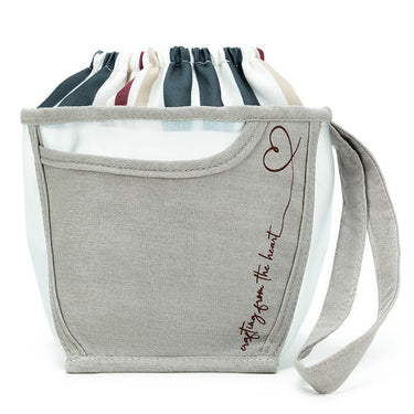 della Q Chicken Boots Clear Wristlet - *Linen - Pebble - Zoom Image
