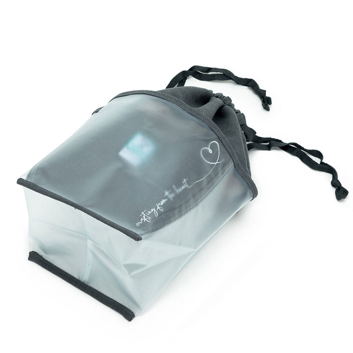 della Q Chicken Boots Double Double Project Bag - *Linen - Pebble - Extra Image