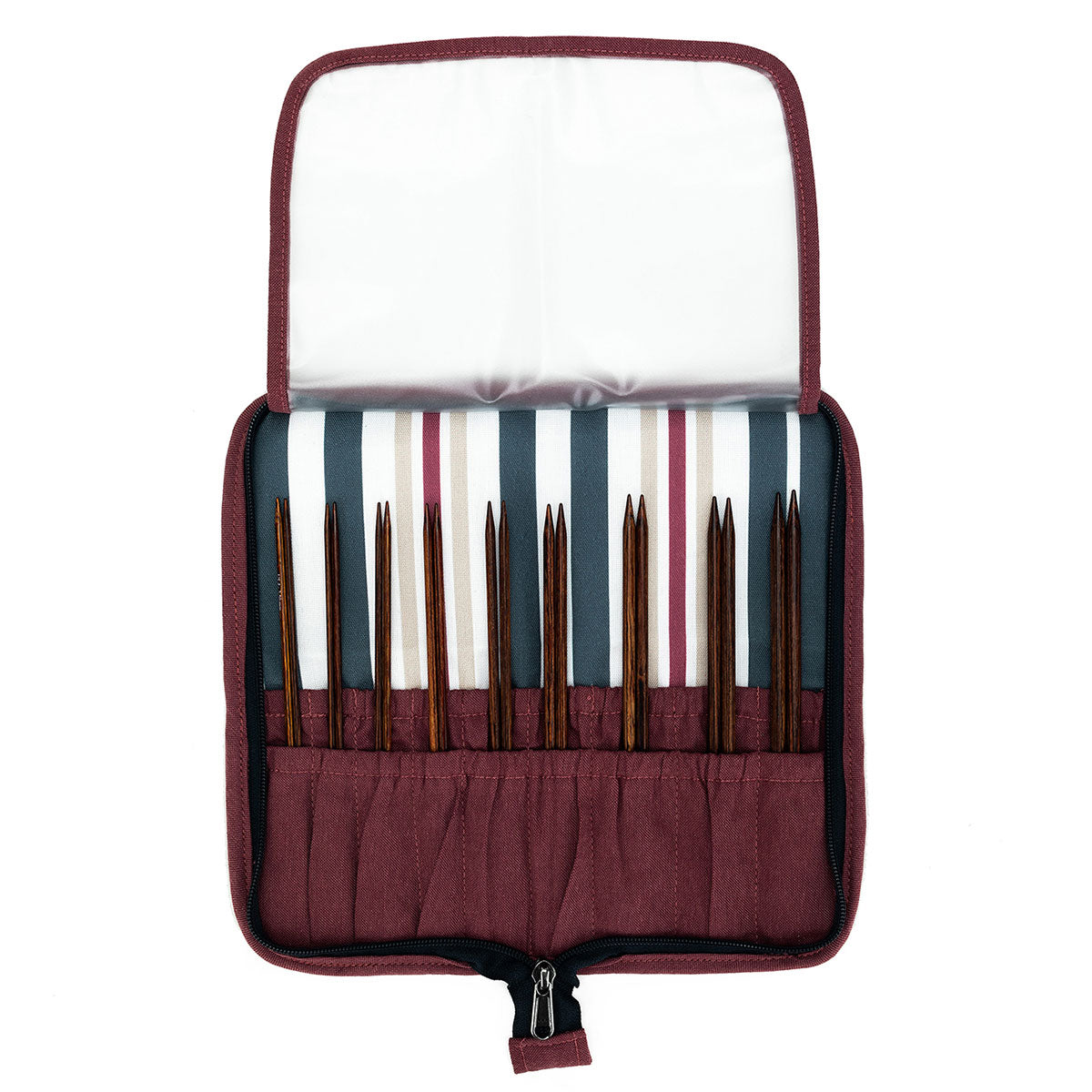 della Q Chicken Boots DPN/Crochet Hook Case - *Linen - Slate - Extra Image