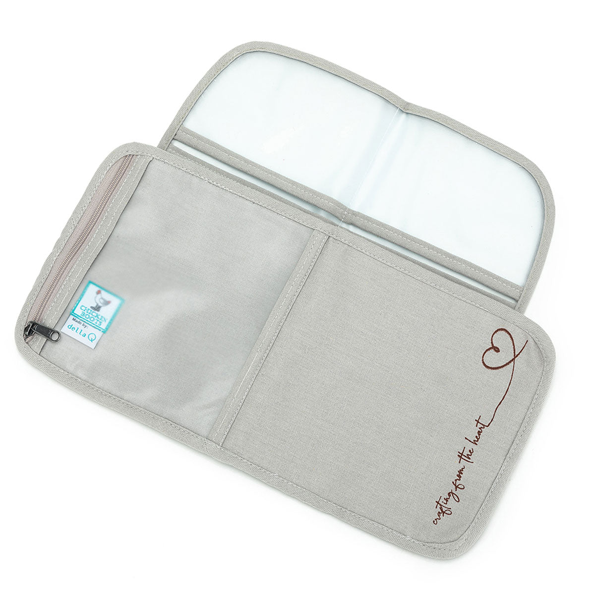 della Q Chicken Boots Interchangeable Needle Case - *Linen - Pebble - Extra Image
