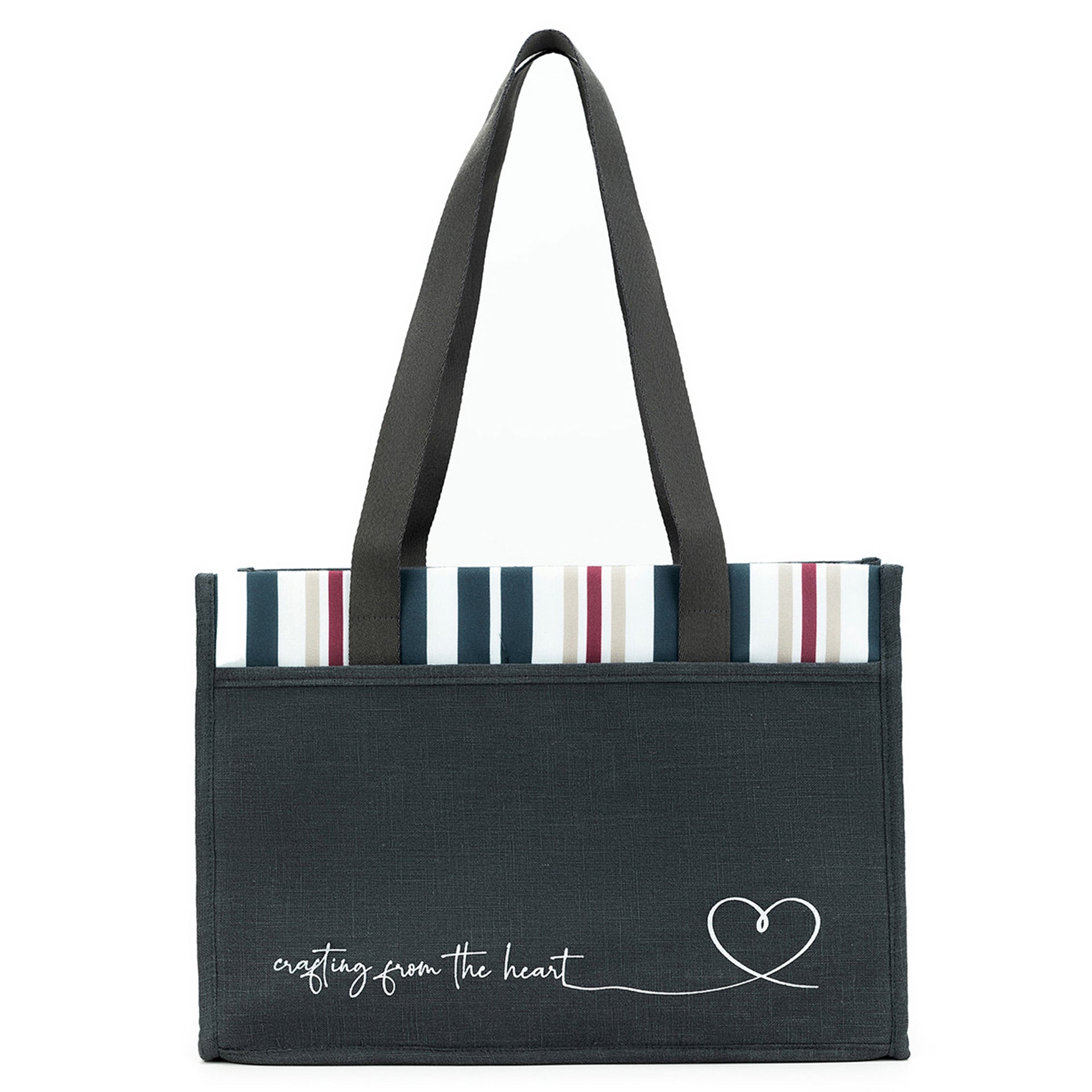 della Q Chicken Boots Project Bag - *Linen - Slate - Zoom Image
