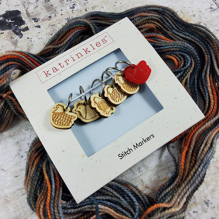 Katrinkles Stitch Markers - Yarn Chicken Stitch Marker Set - Extra Image