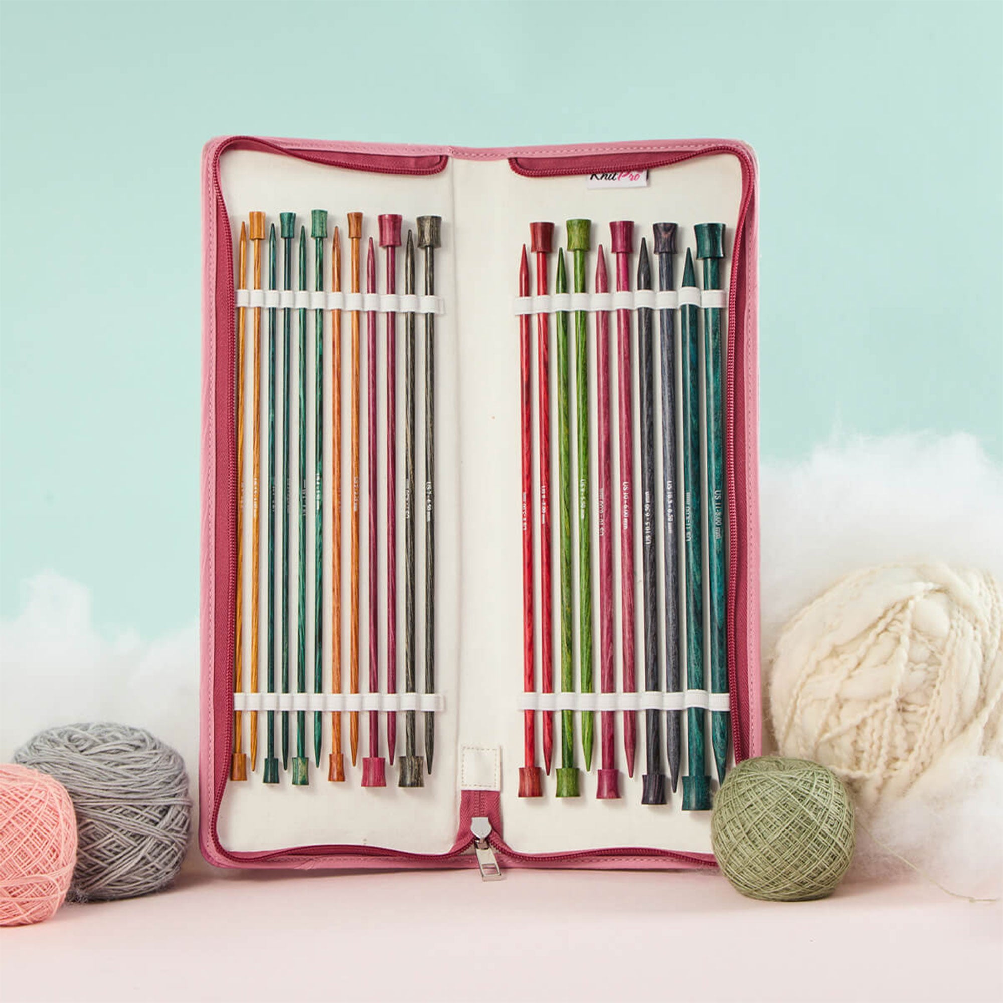 KnitPro Dreamz Single Point 10 Needle Set Needles - Grande Single Point Needle Set - Zoom Image