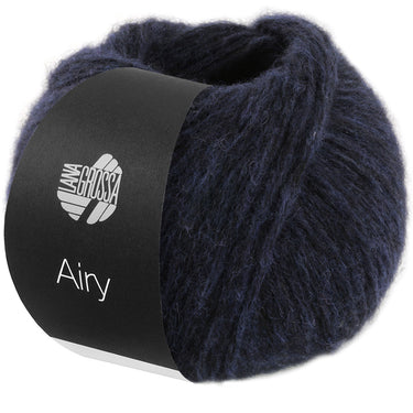 Lana Grossa Airy Yarn - 01 Night Blue - Extra Image