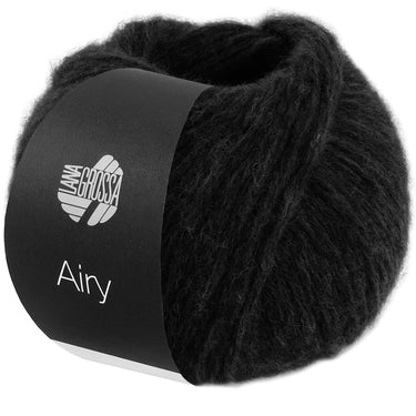 Lana Grossa Airy Yarn - 10 Black - Extra Image