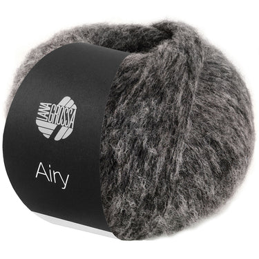 Lana Grossa Airy Yarn - 11 Anthracite - Extra Image