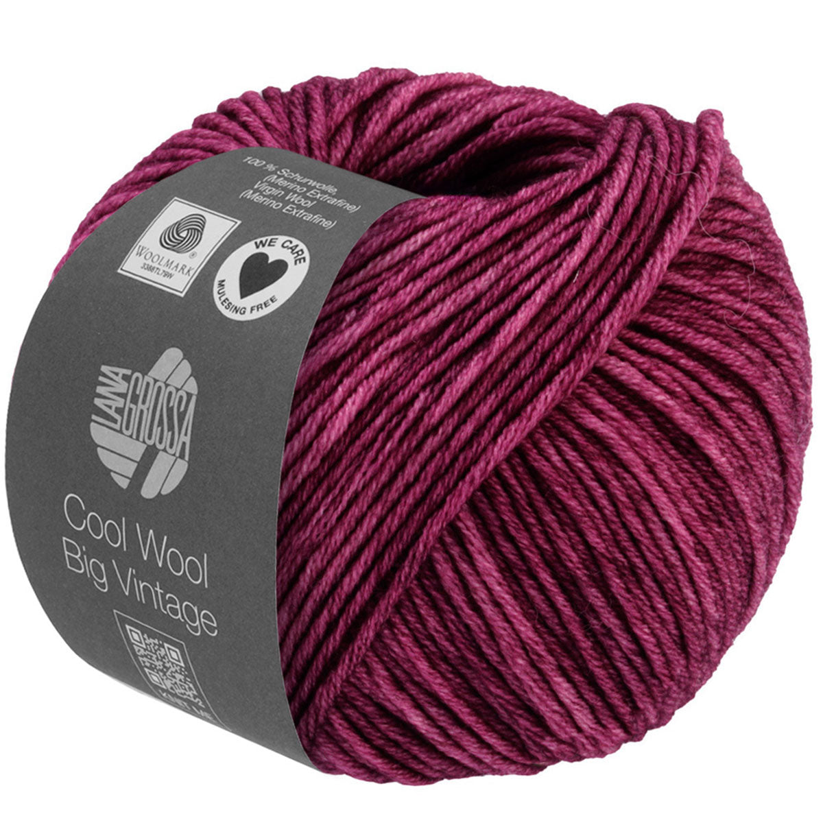Lana Grossa Cool Wool Big Vintage Yarn - 7177 Red - Extra Image
