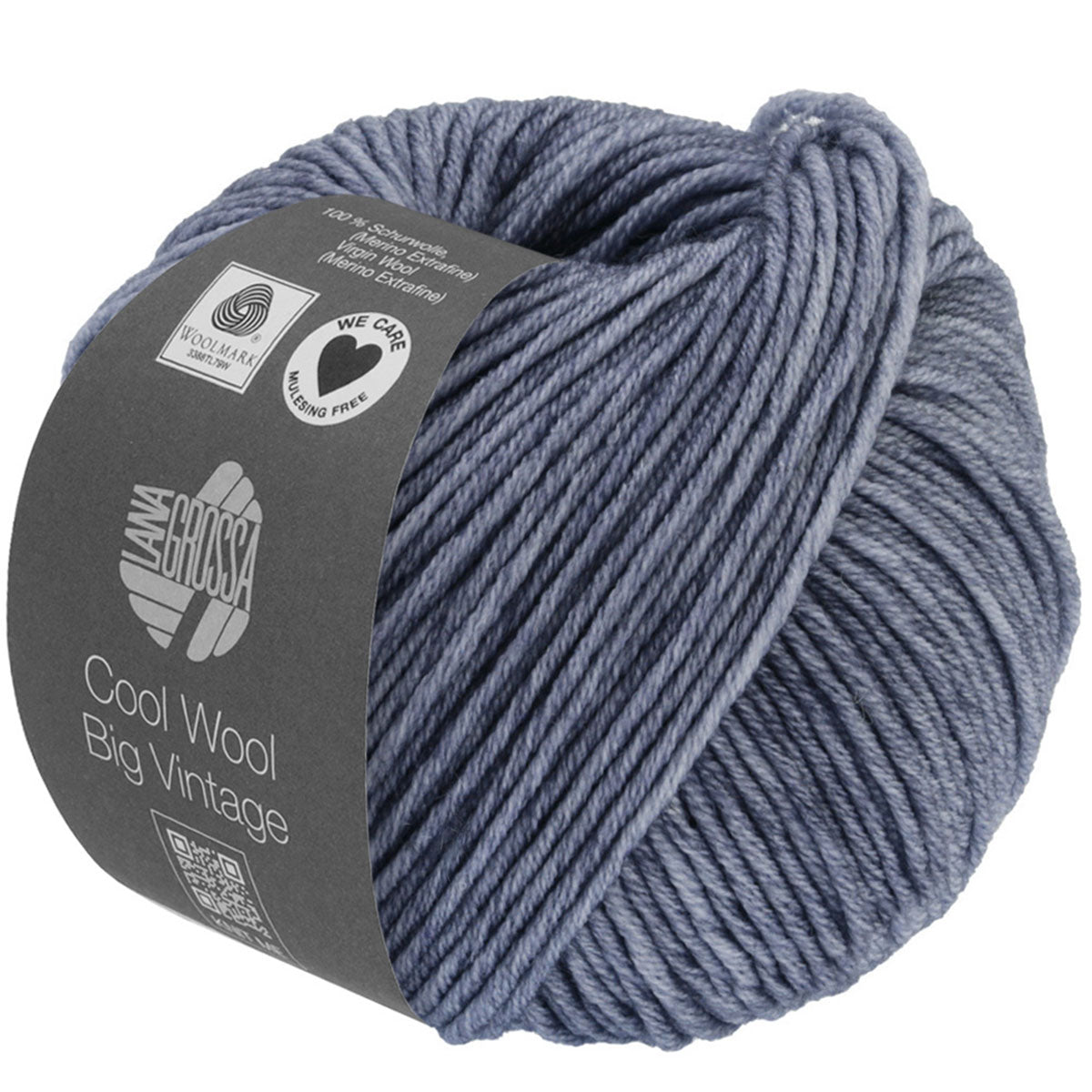 Lana Grossa Cool Wool Big Vintage Yarn - 7178 Light Blue - Extra Image
