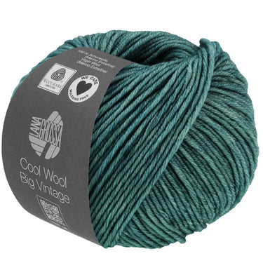 Lana Grossa Cool Wool Big Vintage Yarn - 7179 Petrol - Extra Image