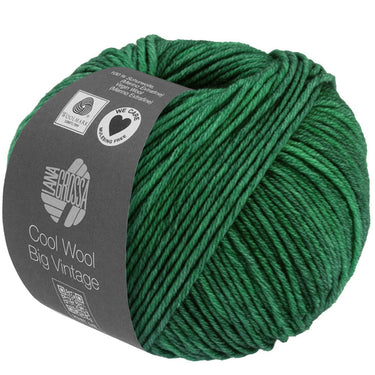 Lana Grossa Cool Wool Big Vintage Yarn - 7180 Patina Green - Extra Image